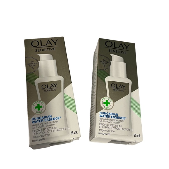 Olay Sensitive Hungarian Water Essence Moisturizer Brand New 75ml Lot of 2 - Picture 1 of 4